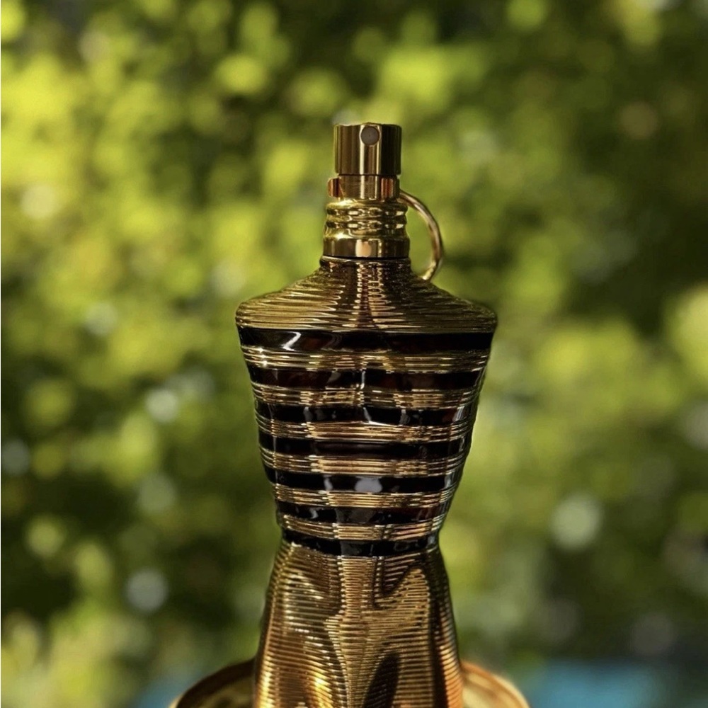 Jean Paul Gaultier Black and Gold Perfume Bottle